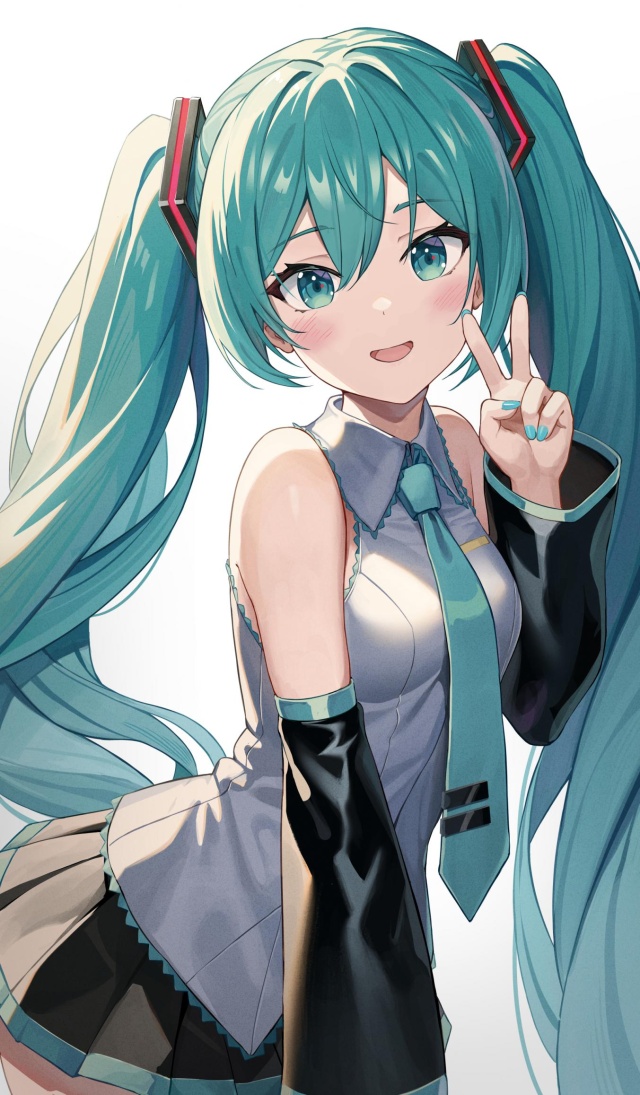 ボーカロイドの可愛い二次元画像。
