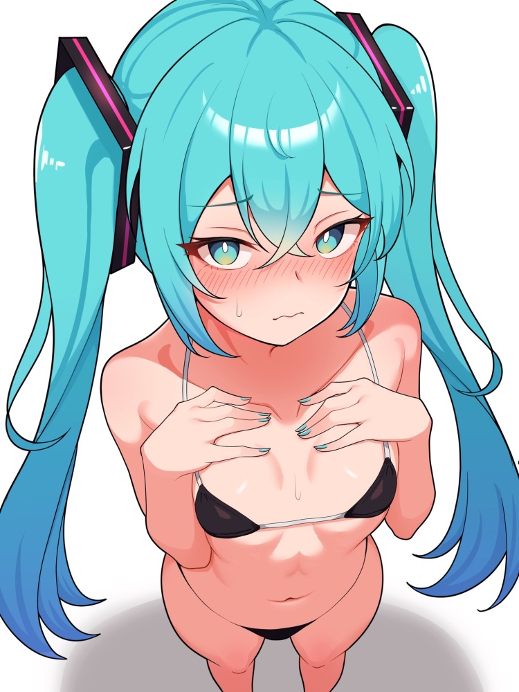 ボーカロイドの可愛い二次元画像。