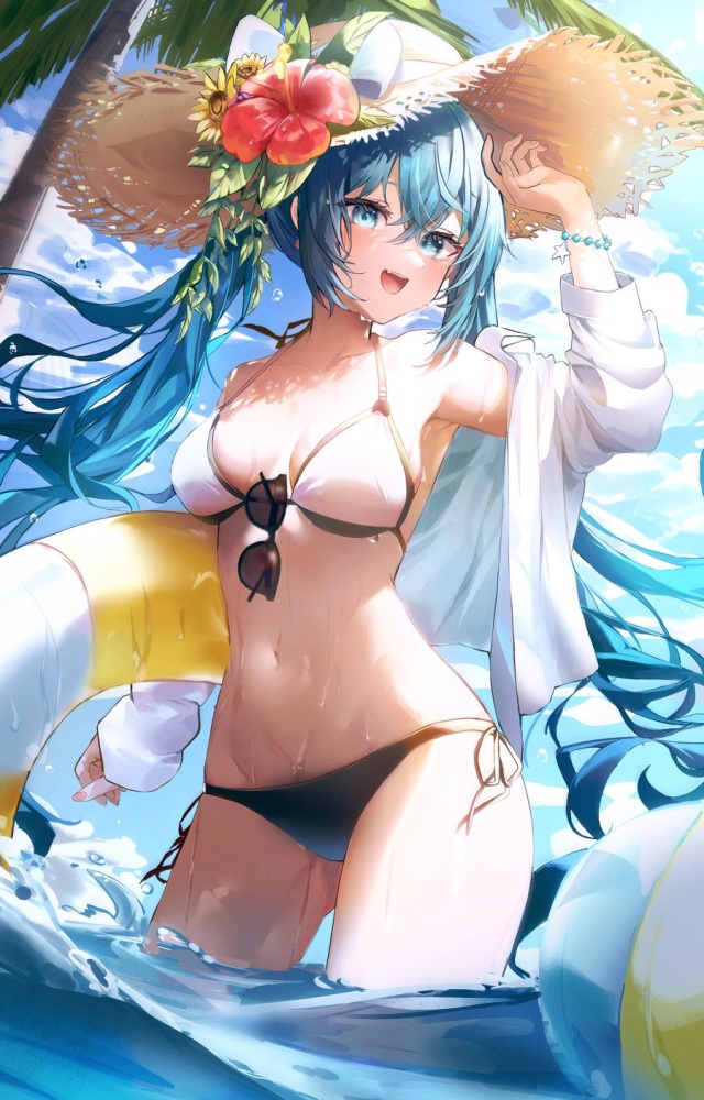 ボーカロイドの可愛い二次元画像。