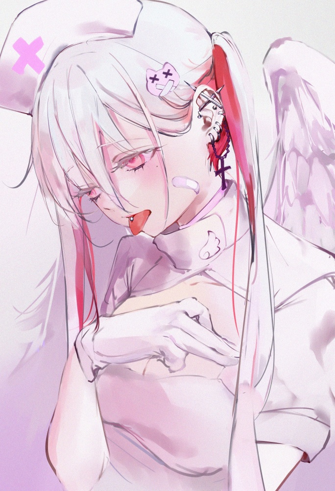 ピアスの二次元エロ画像。