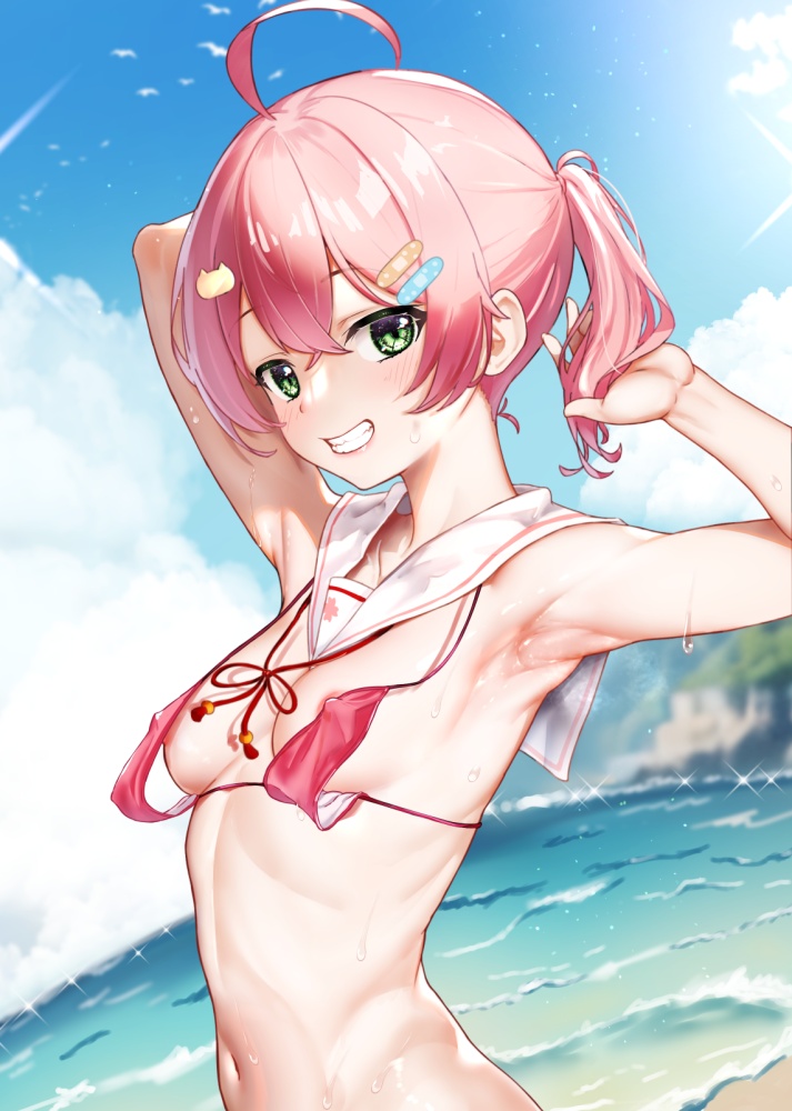乳首のエロ画像をアップ！