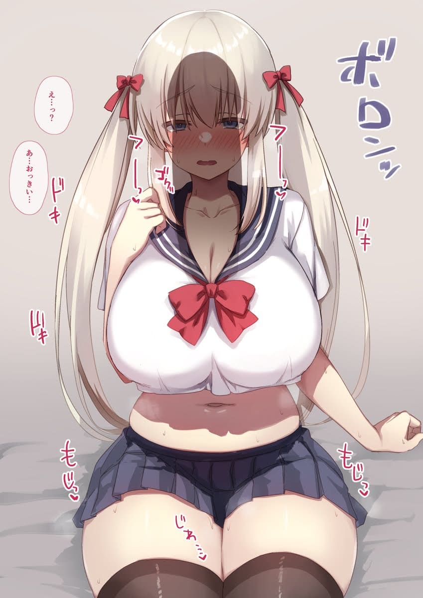 ハート目の二次フェチ画像。