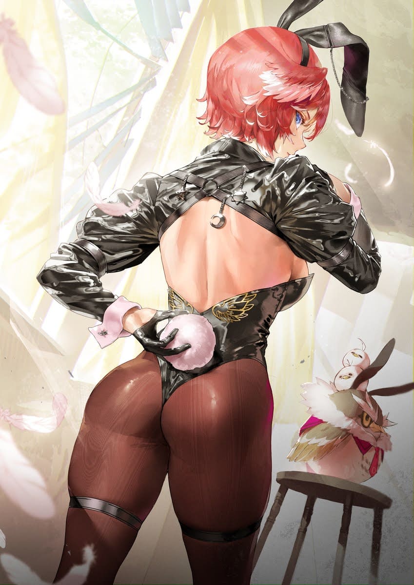 お尻の可愛い二次元画像。