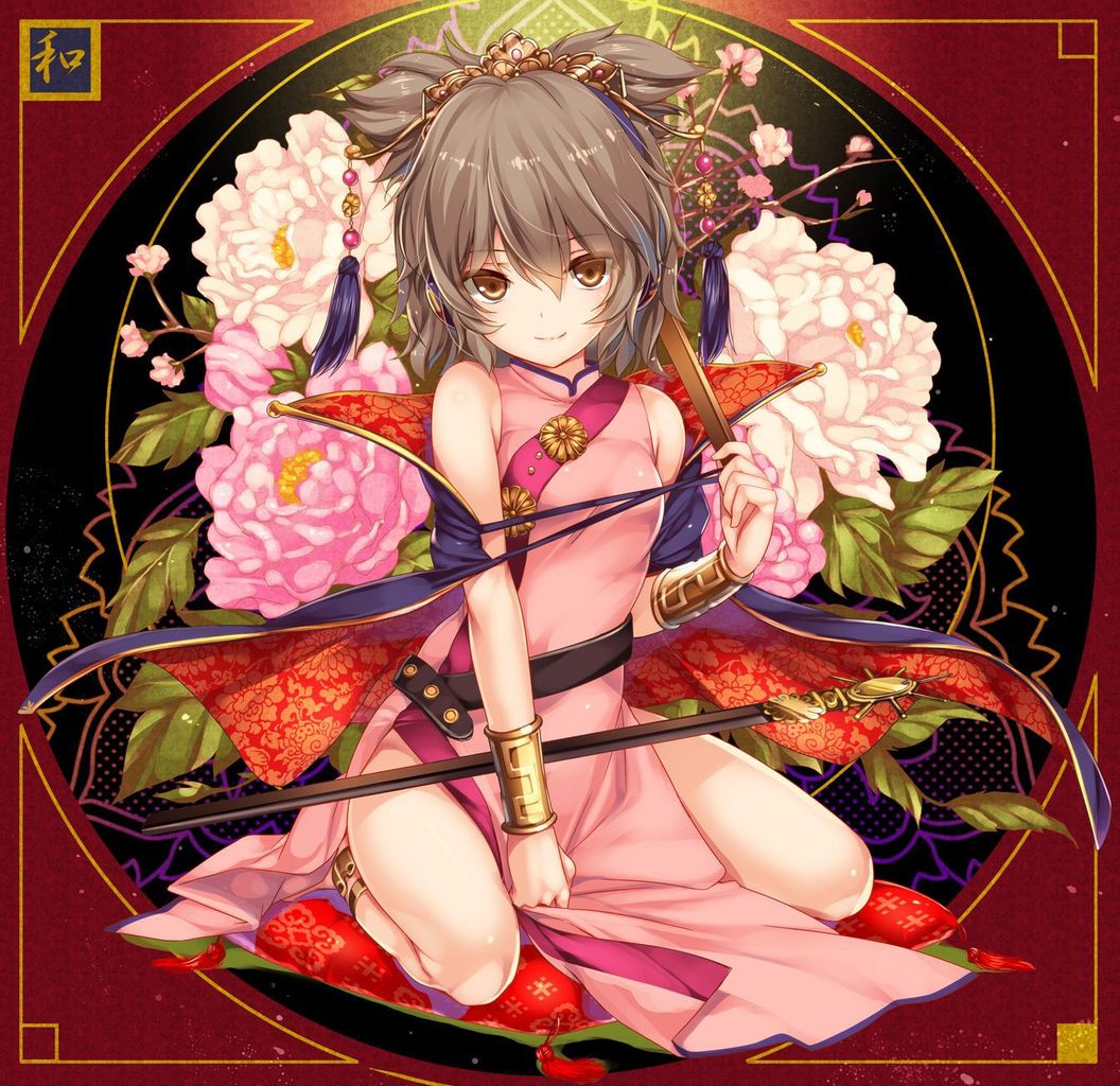 チャイナドレスの虹エロ画像