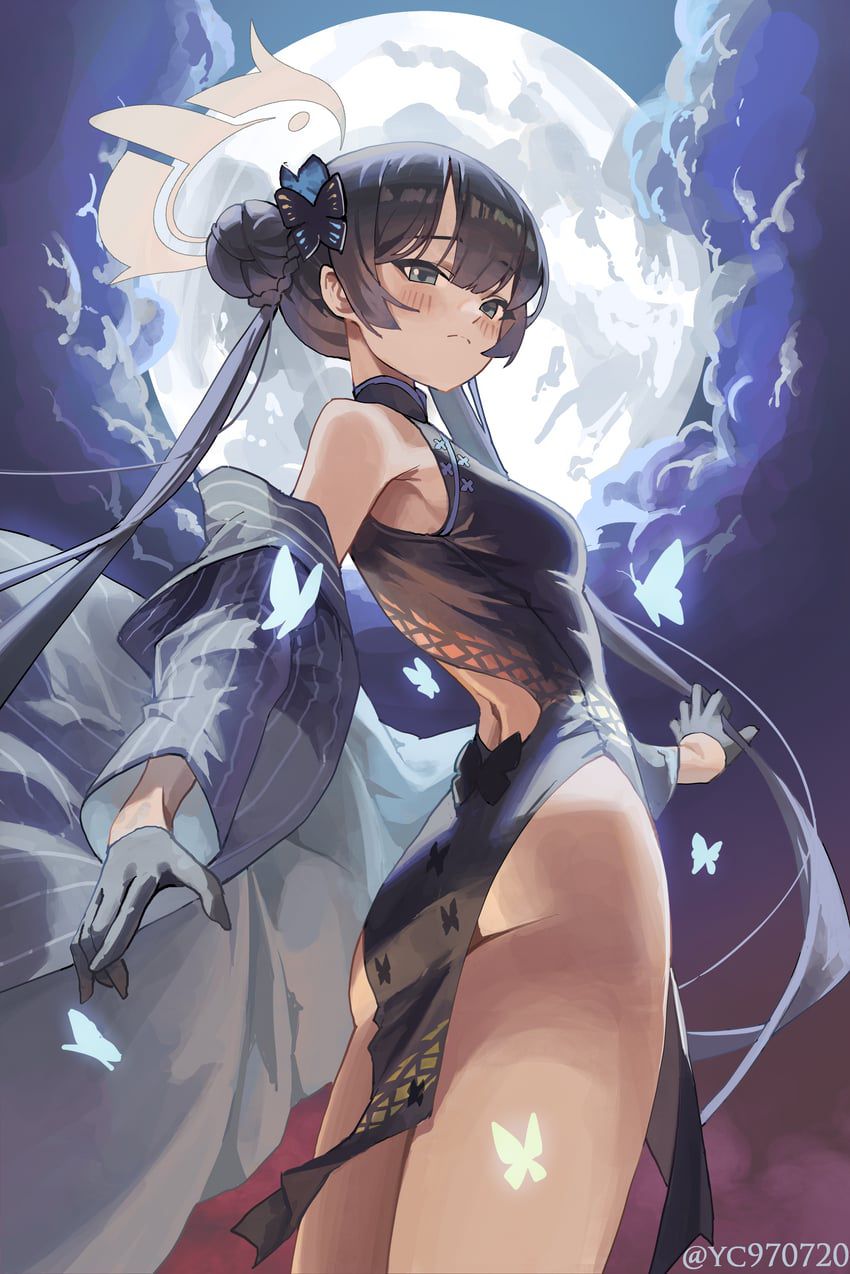 チャイナドレスの虹エロ画像