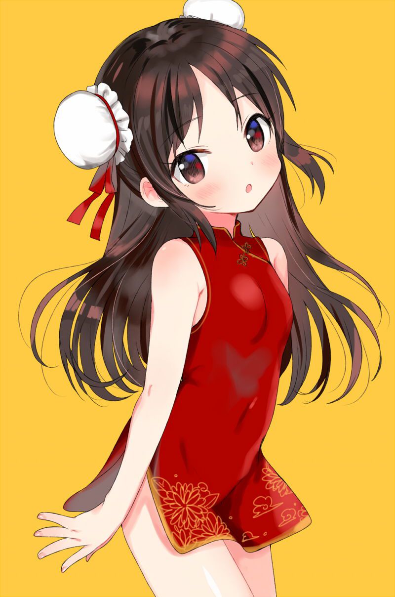 チャイナドレスの虹エロ画像