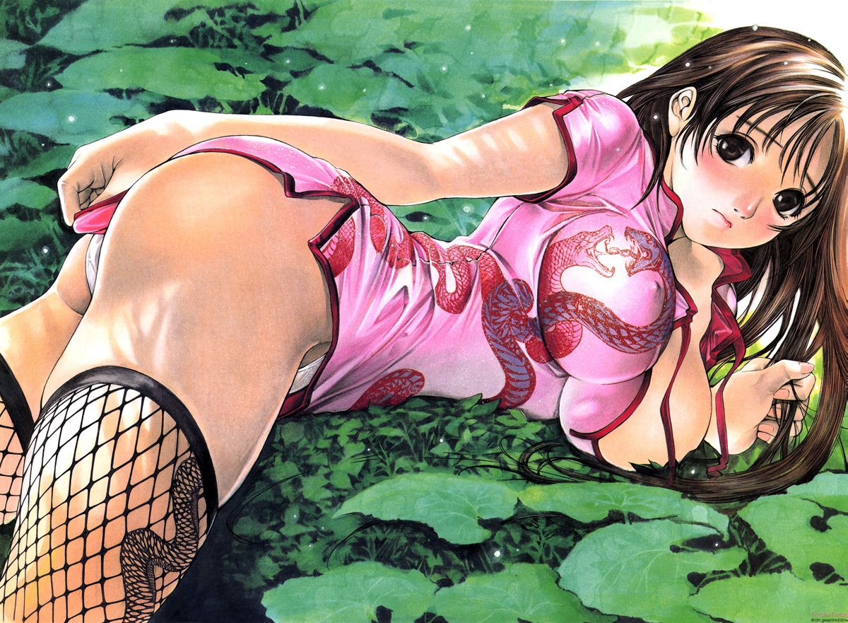 チャイナドレスの虹エロ画像