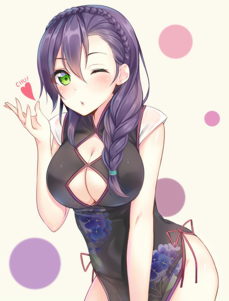 チャイナドレスの虹エロ画像