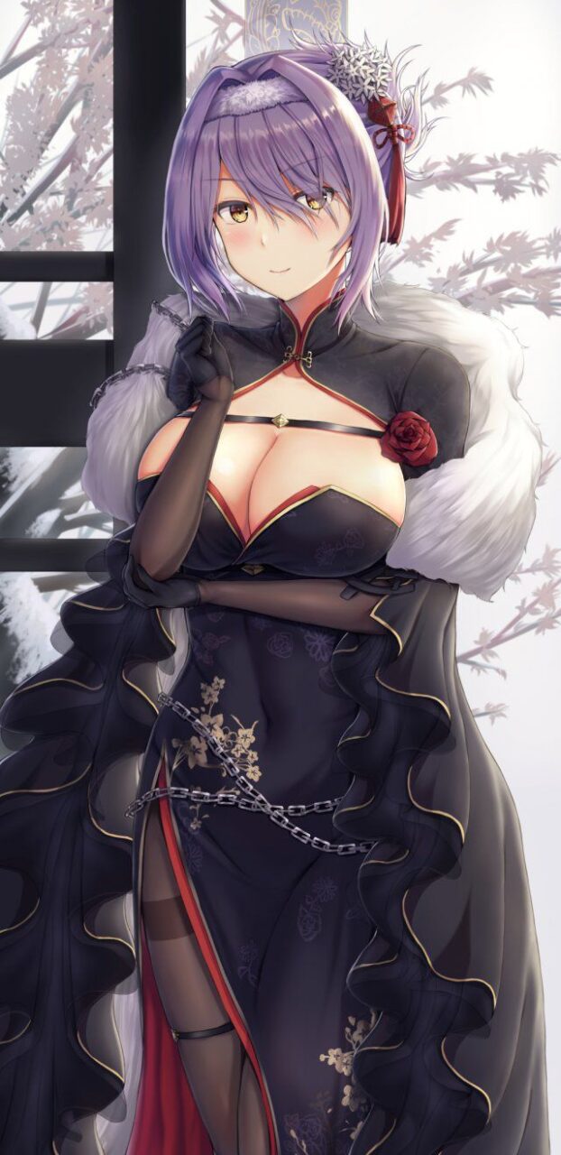 チャイナドレスの虹エロ画像