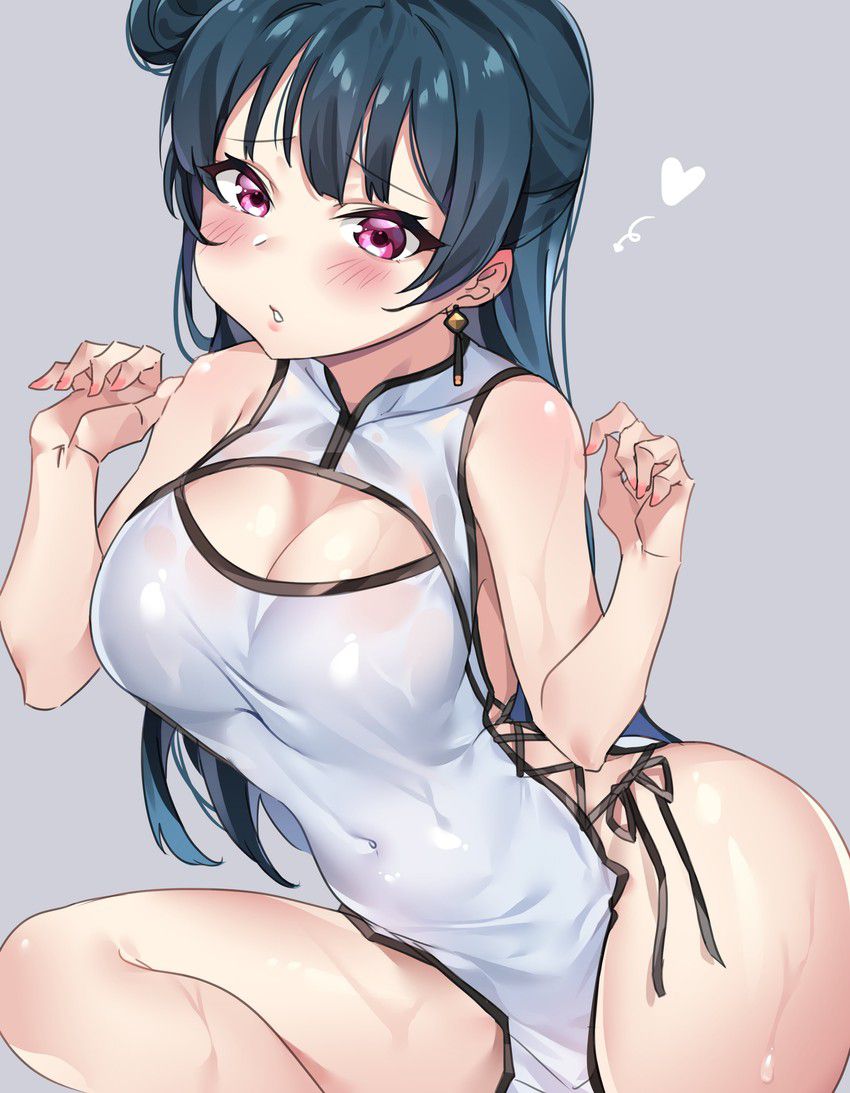 チャイナドレスの虹エロ画像