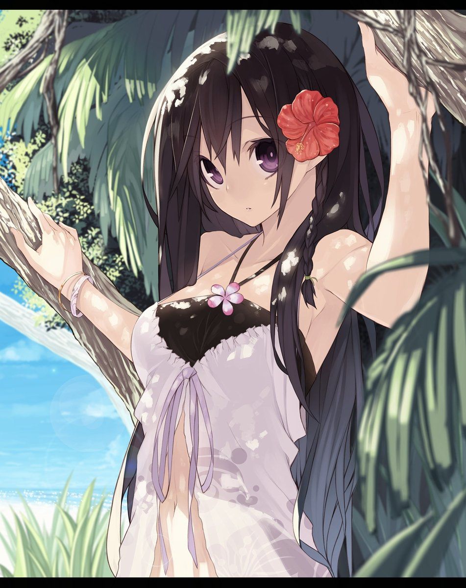 黒髪のエッチな魅力が分かるエロ画像
