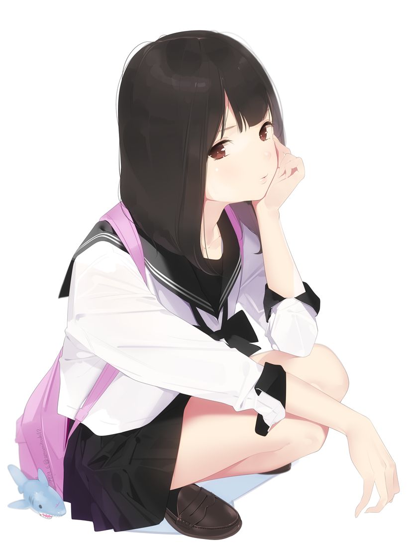 黒髪のエッチな魅力が分かるエロ画像