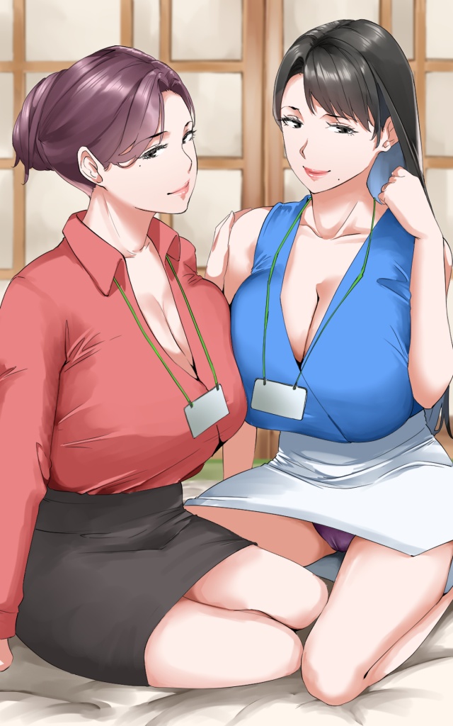 熟女の可愛い二次元画像。