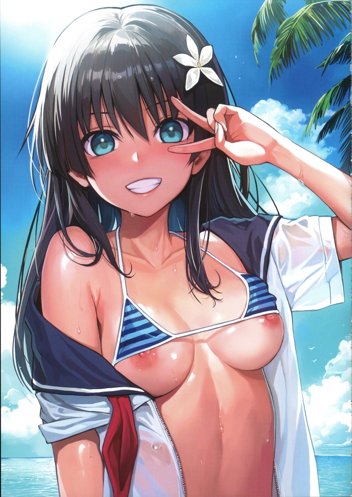 乳首のエロ画像を見て幸せになろう！