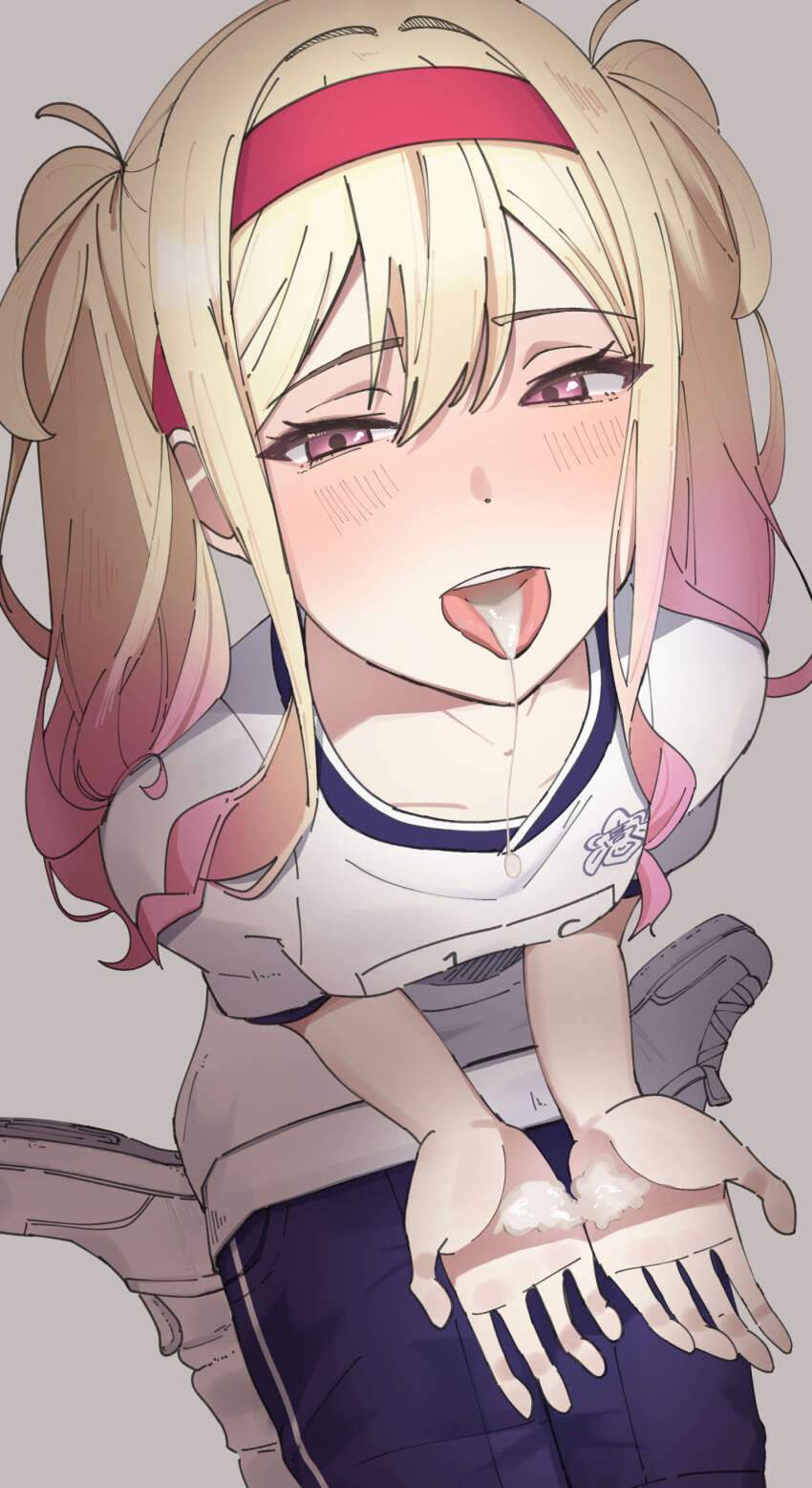 口内射精の二次エロ画像