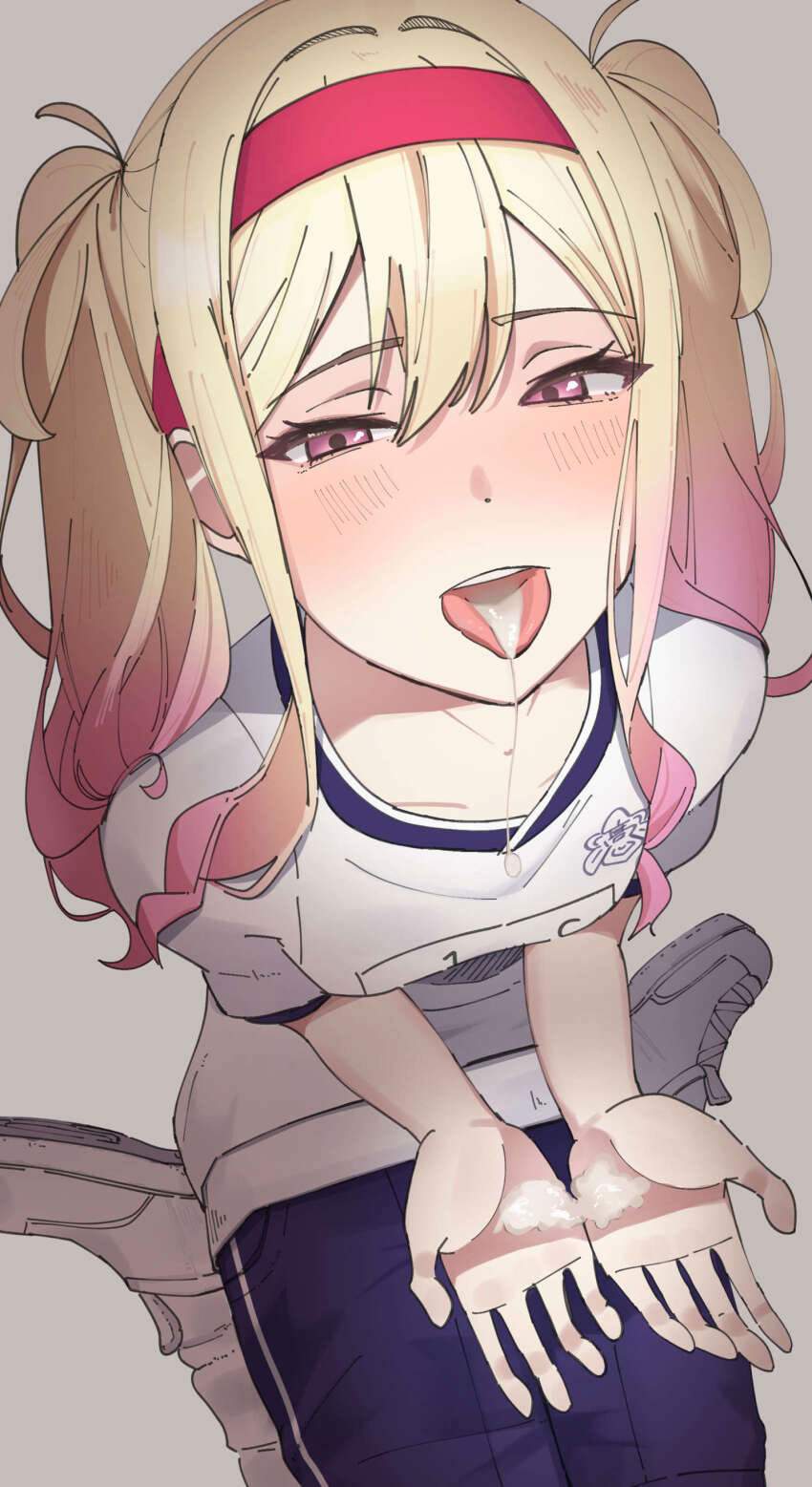 口内射精の二次エロ画像