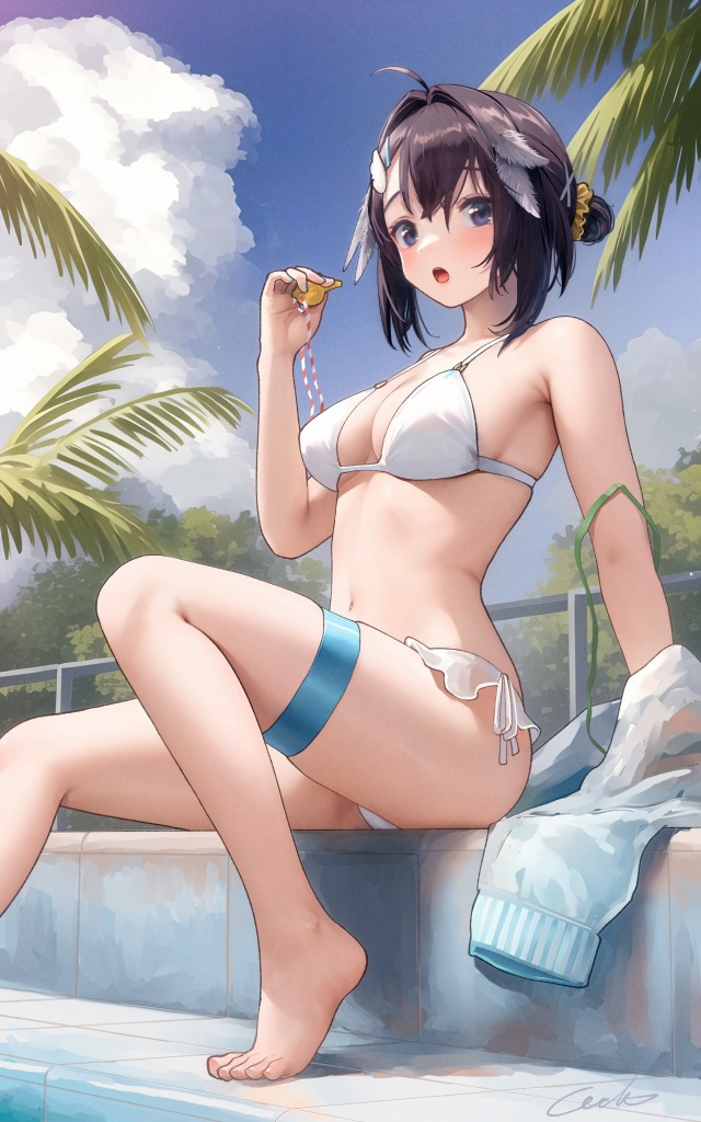 水着の二次エロ画像で抜きたい！
