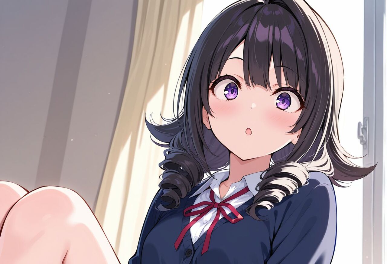黒髪のドエロい画像