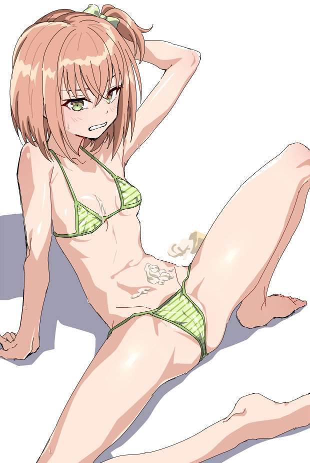 水着の二次エロ画像で抜きたい！