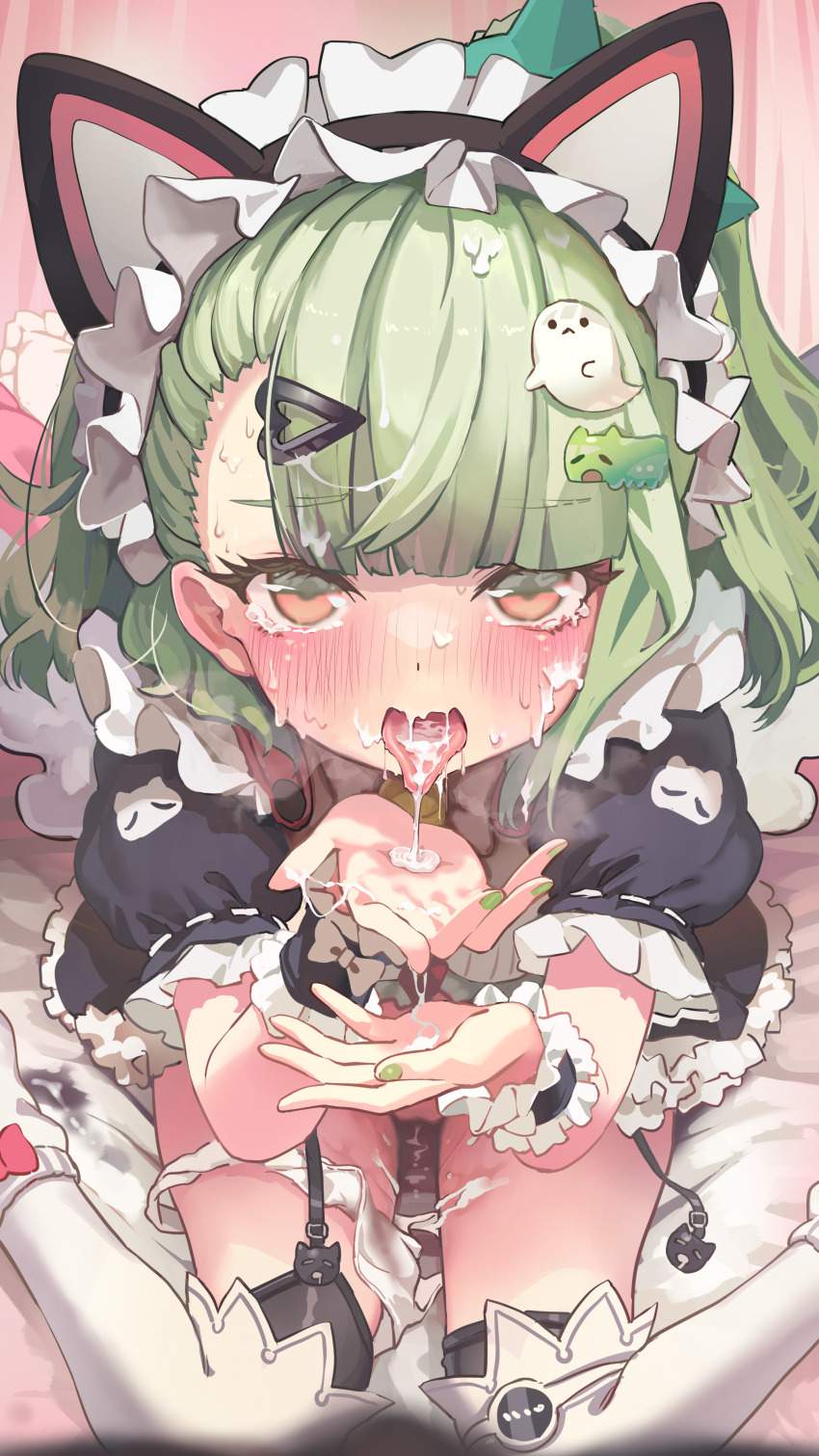 口内射精の二次エロ画像