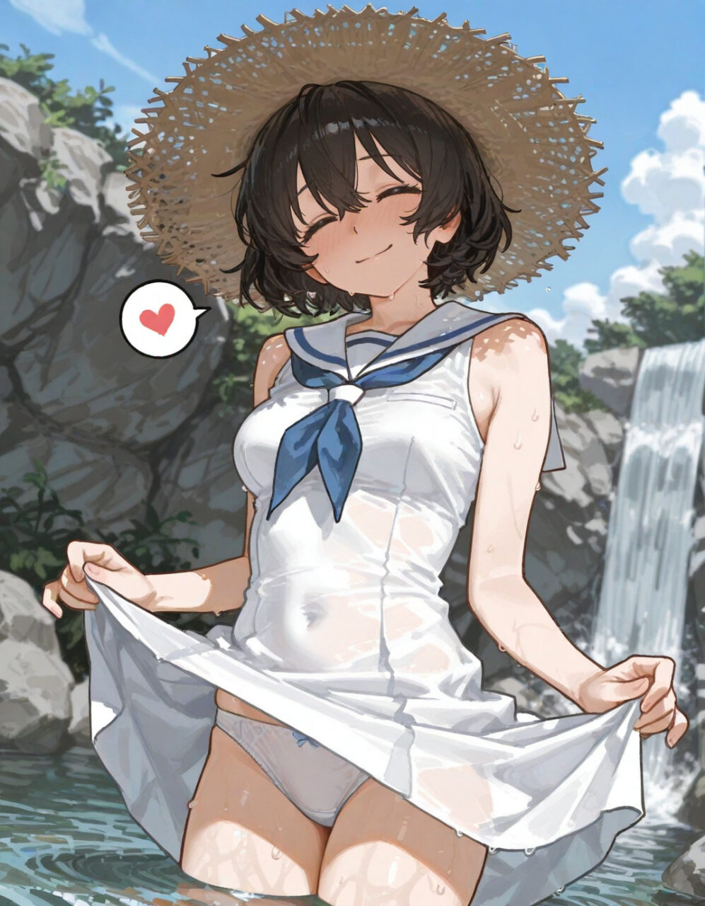 帽子のエロ画像フォルダを解放していく