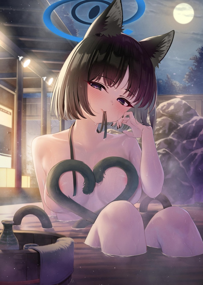 温泉の二次フェチ画像。