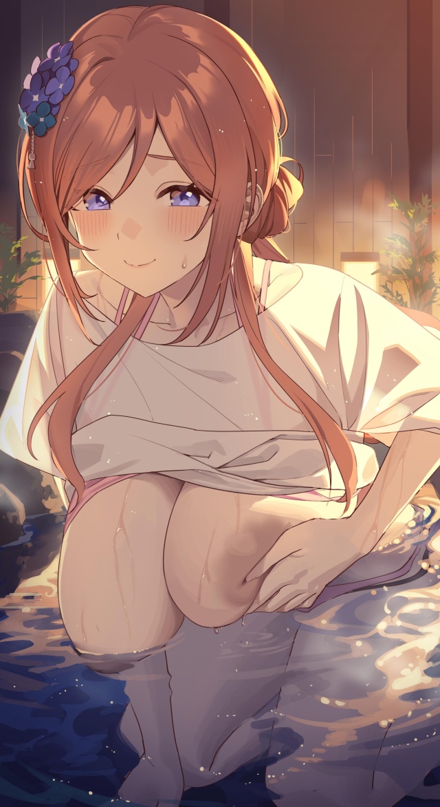 温泉の二次フェチ画像。