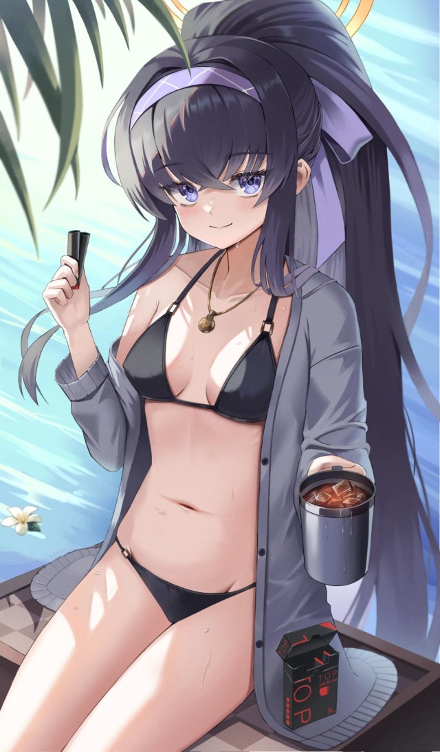 俺のとっておきのポニーテールの画像フォルダを見せる