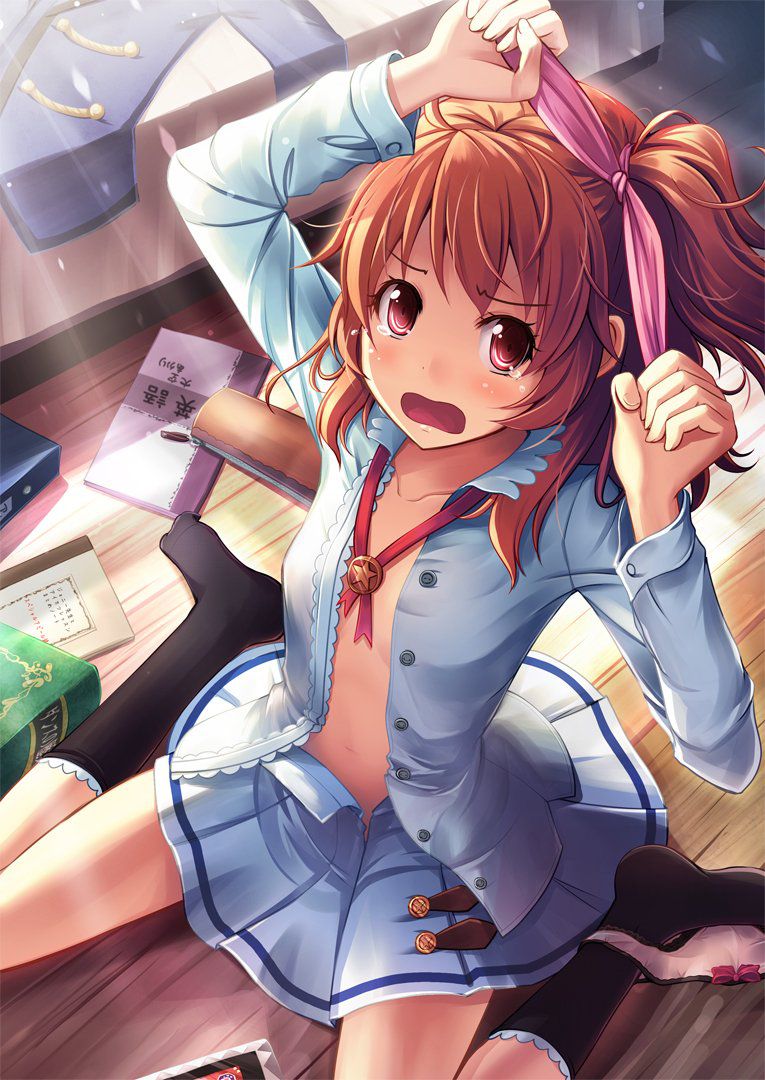 俺のとっておきのポニーテールの画像フォルダを見せる