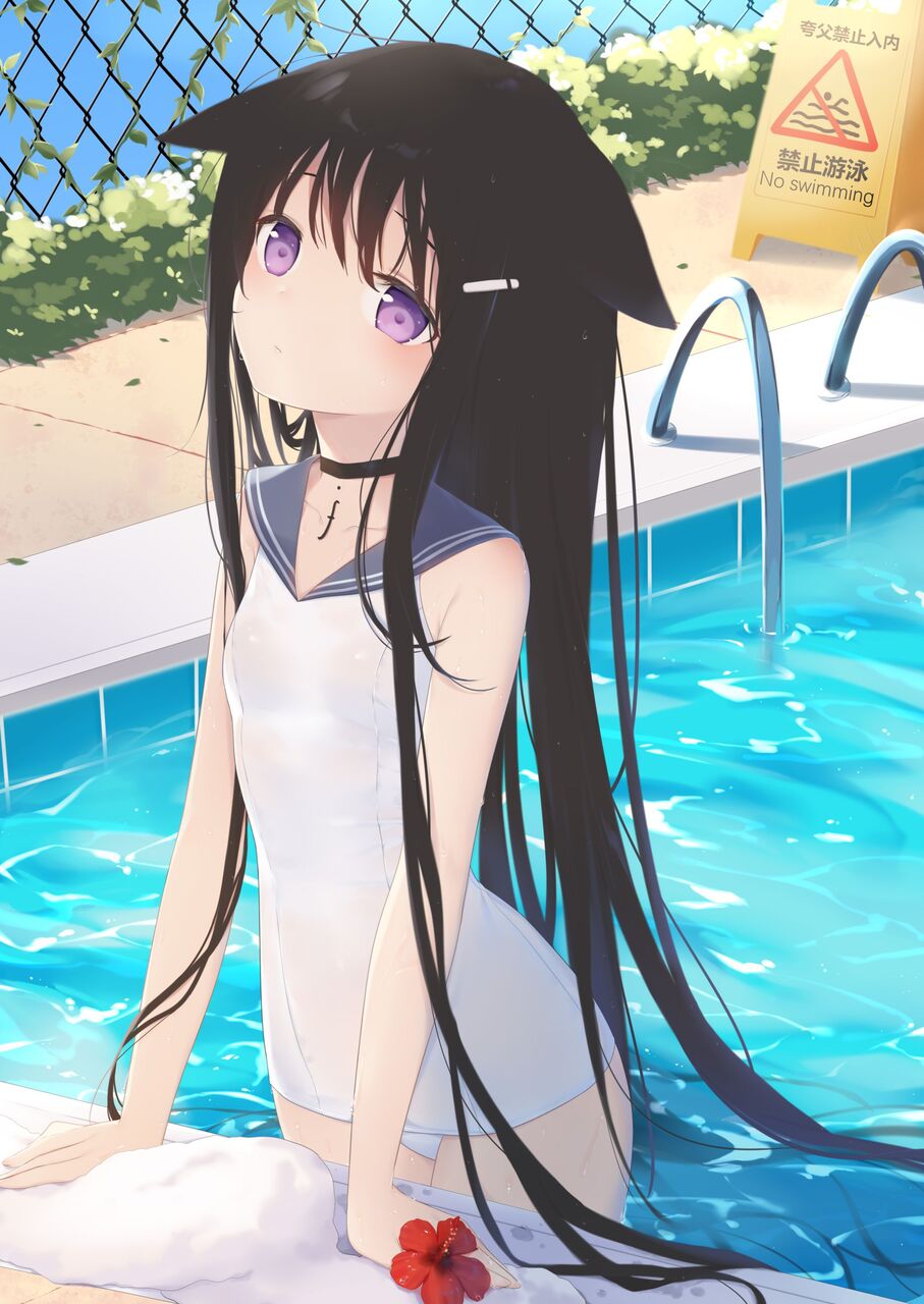 スク水の二次エロ画像で抜きたい！