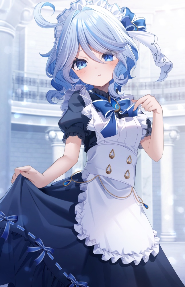 メイドの二次元エロ画像。
