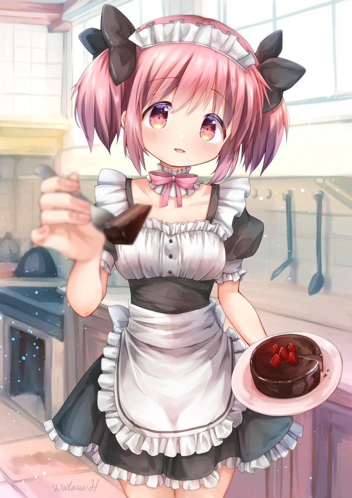 メイドの二次元エロ画像。