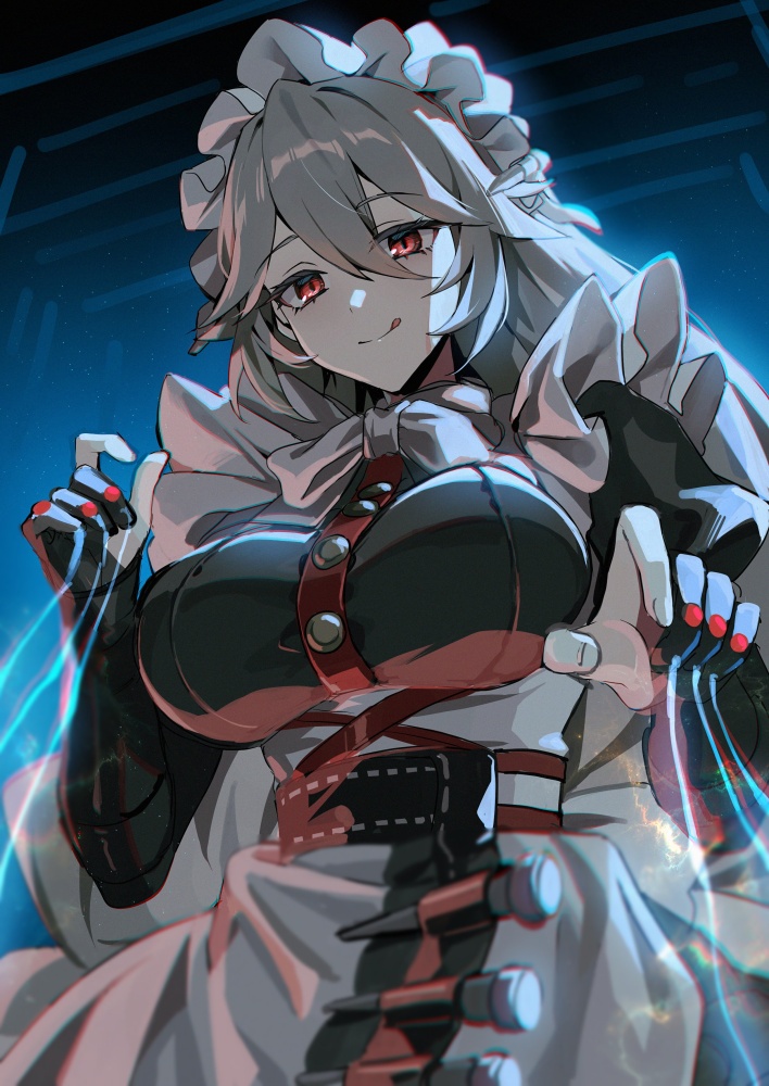 メイドの二次元エロ画像。