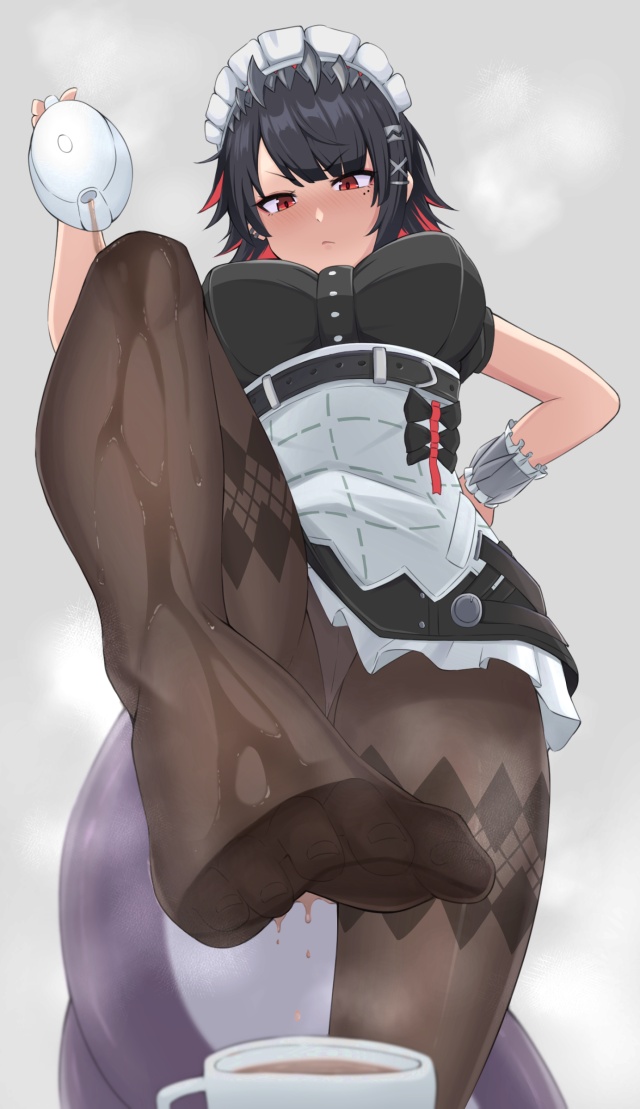 メイドの二次元エロ画像。