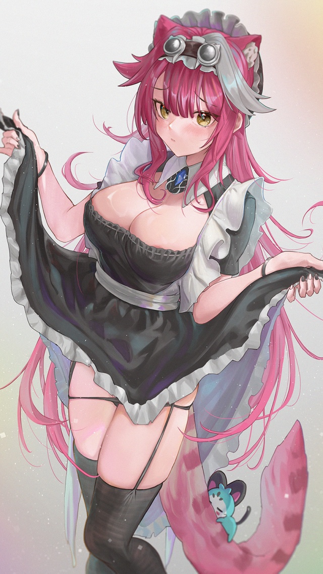 メイドの二次元エロ画像。