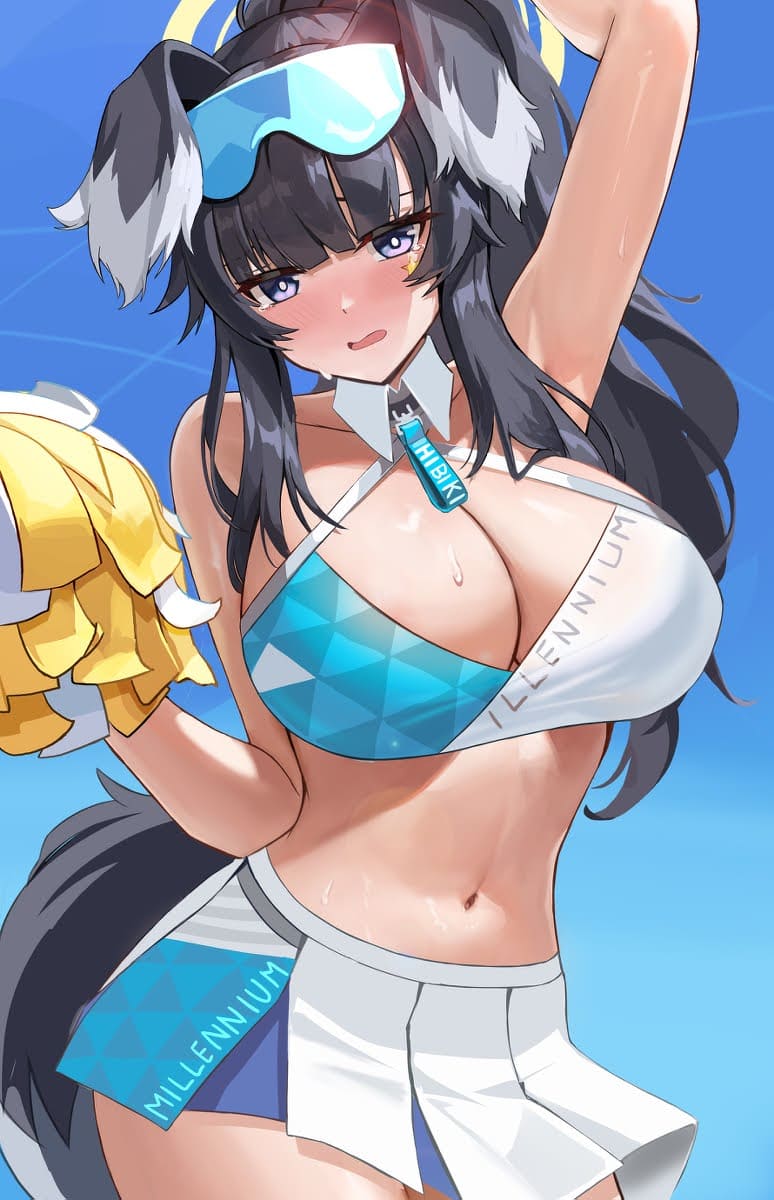 巨乳の二次元エロ画像。