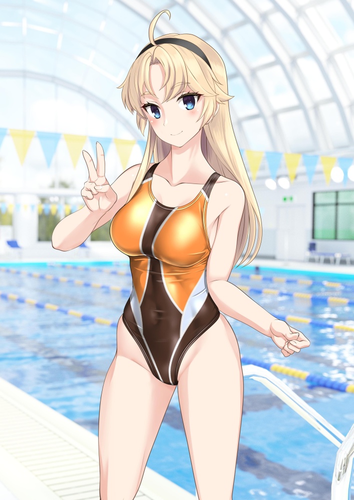 競泳水着のエロ画像を復習していく
