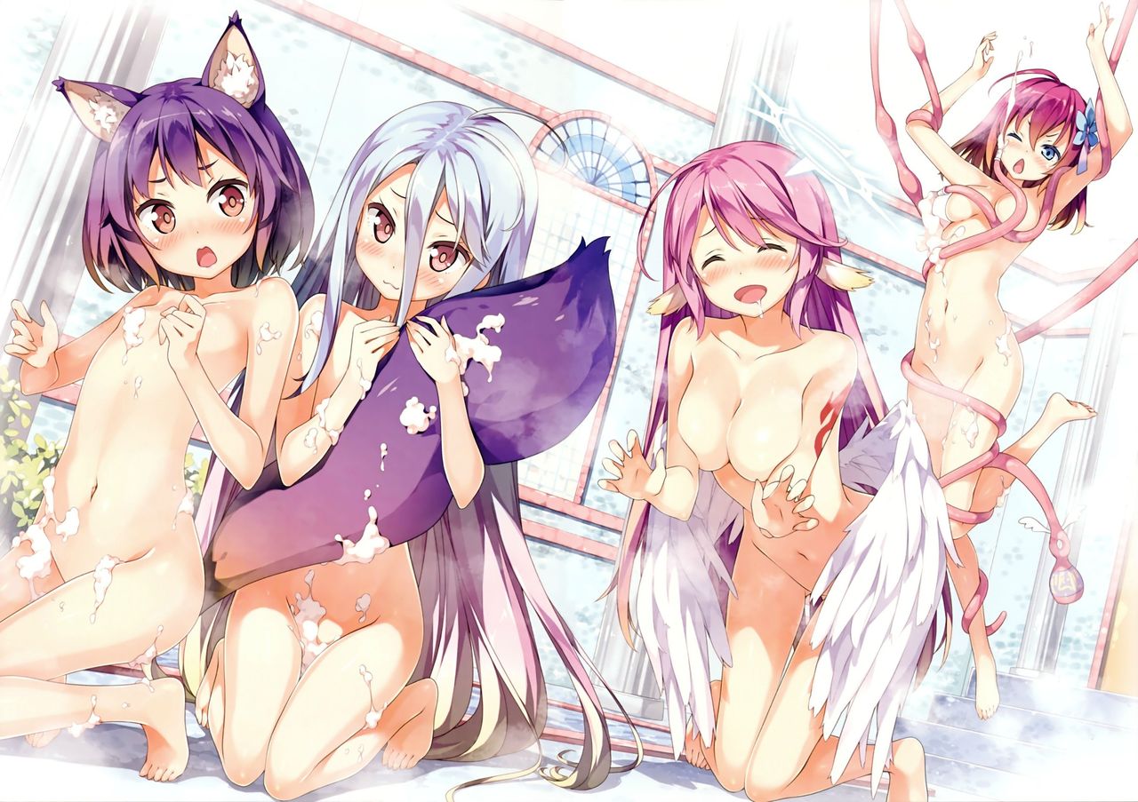 お風呂の可愛い二次元画像。