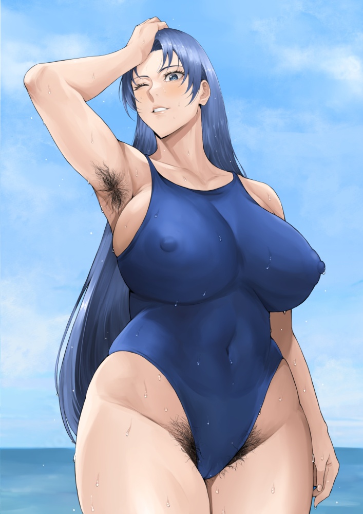 陰毛の可愛い二次元画像。