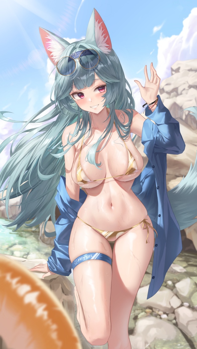 水着のエロ画像を復習していく