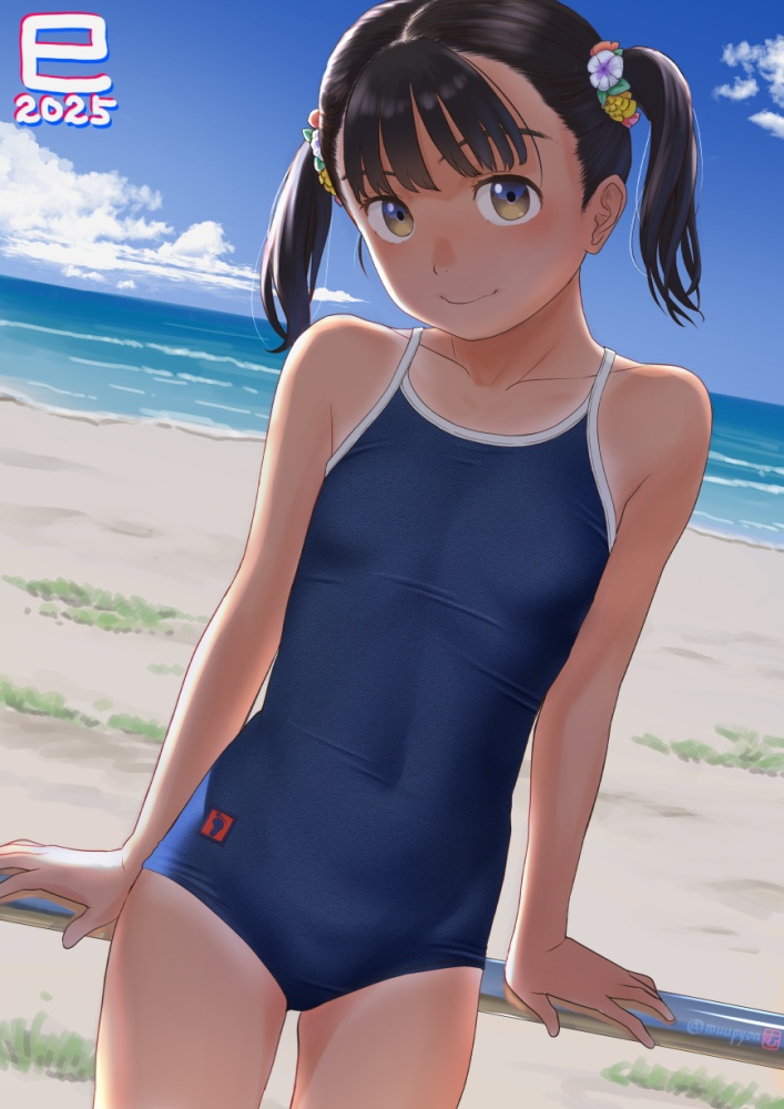水着のエロ画像を復習していく