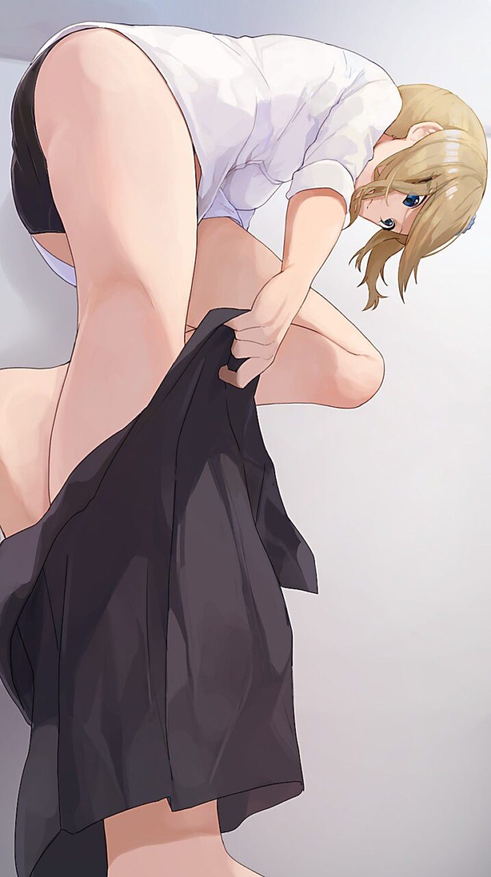 ローアングルの二次エロ画像くだしあ。