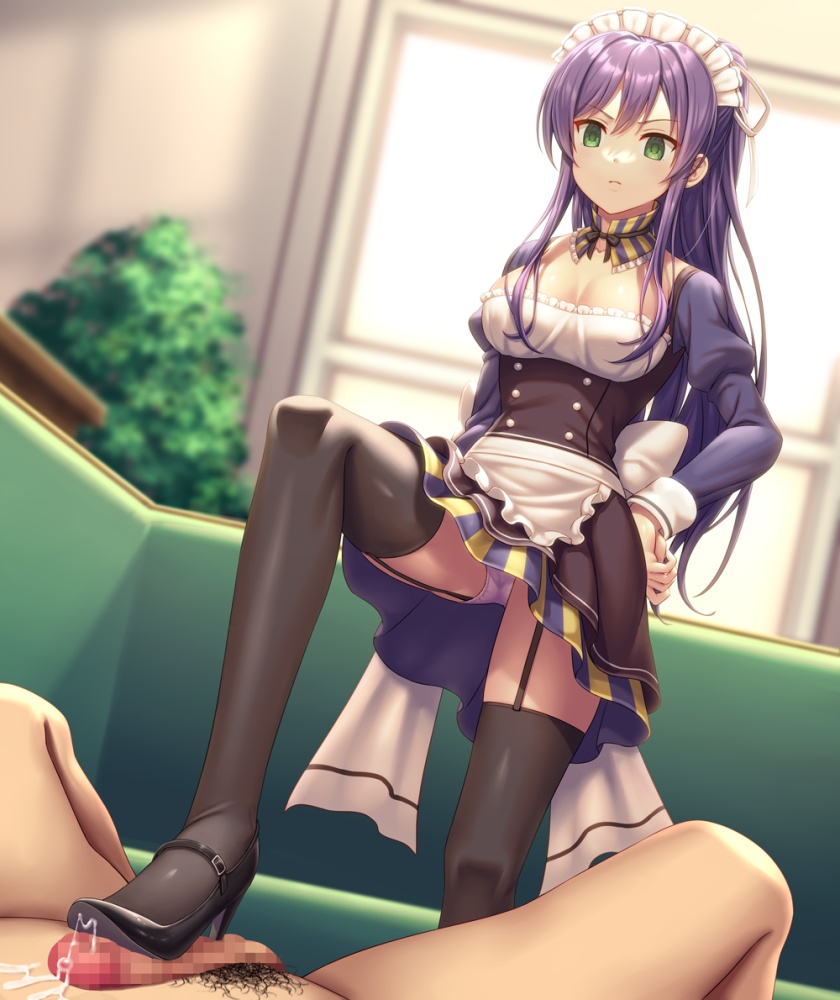 メイドの二次エロ画像を愛でる。