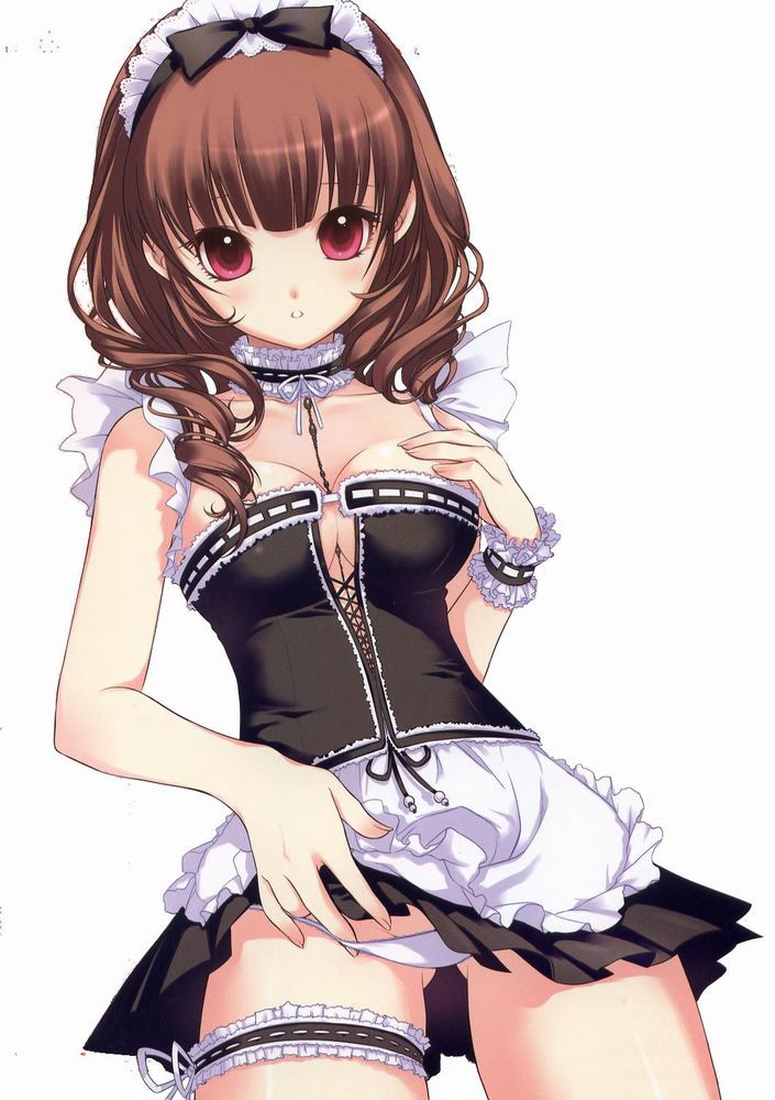 メイドの二次エロ画像を愛でる。