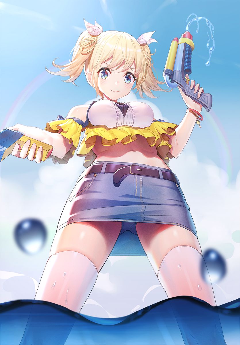 金髪の萌えイラスト