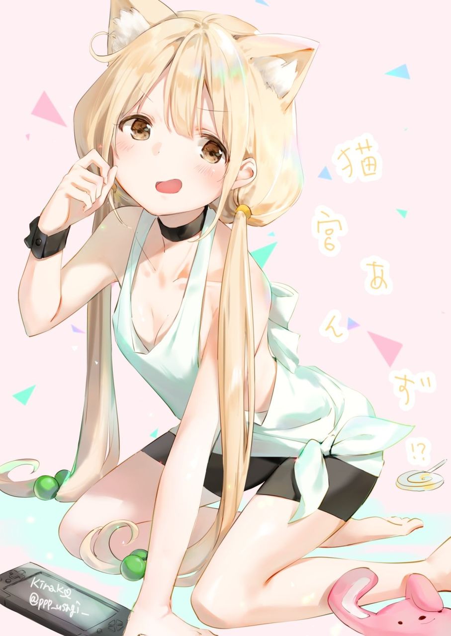 金髪の萌えイラスト