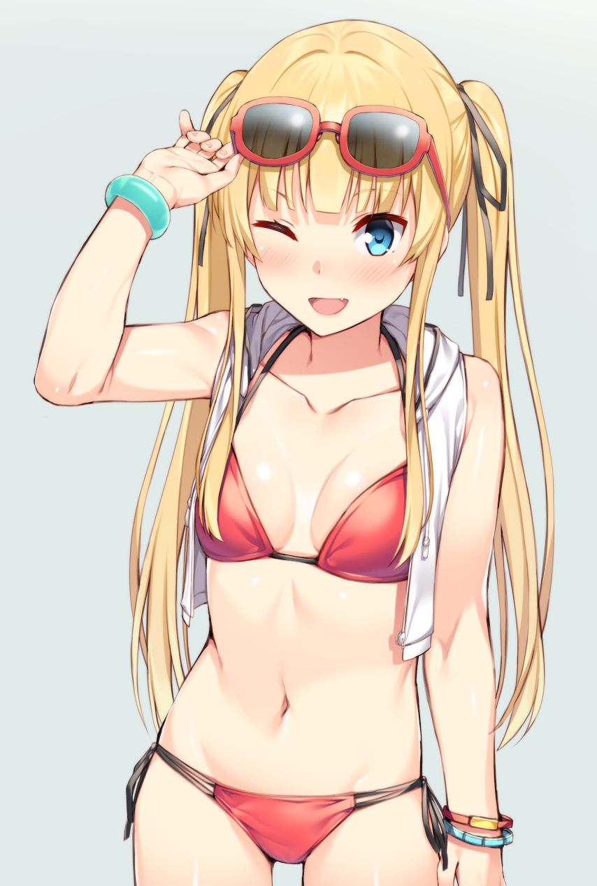 金髪の萌えイラスト