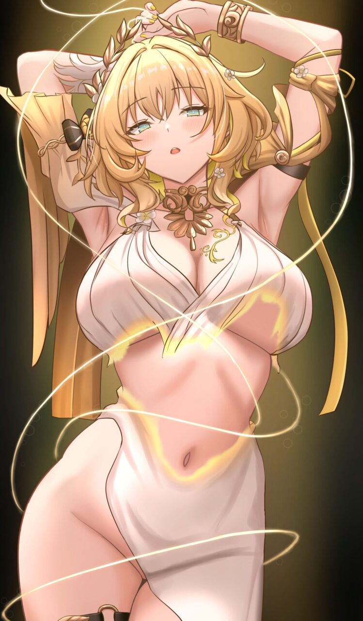 わきフェチの可愛い二次元画像。