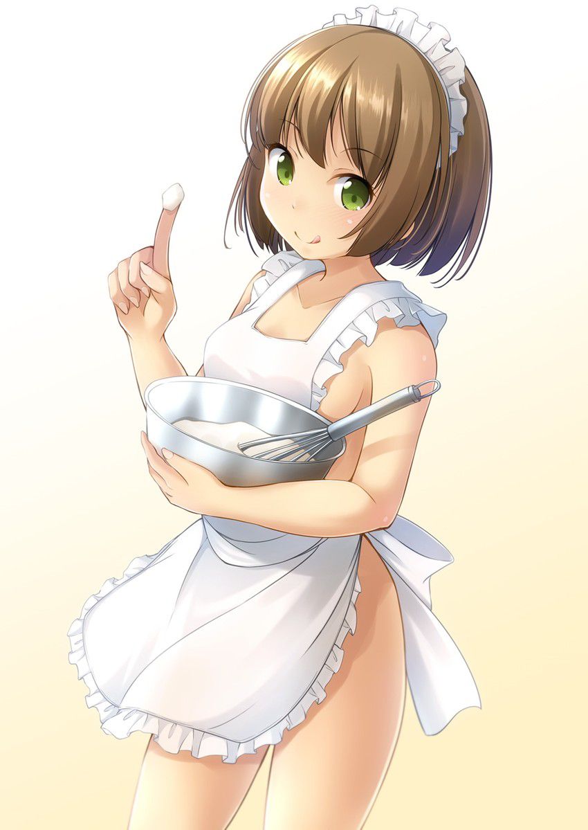 裸エプロンのエッチな魅力が分かるエロ画像