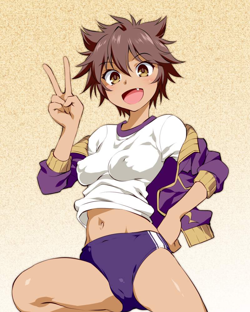 体操服・ブルマの二次フェチ画像。